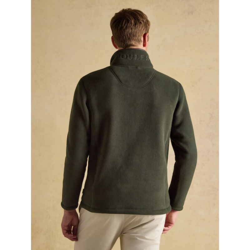 Joules Men's Heritage Quarter Zip Fleece - Dark Green-2