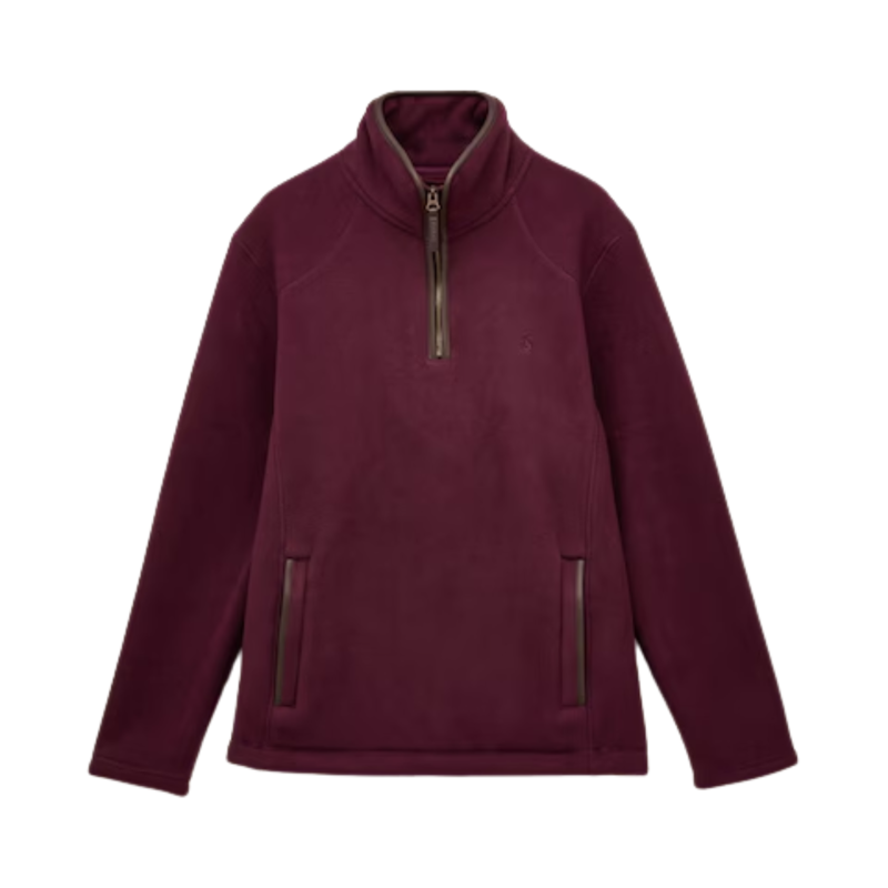 Joules Men's Heritage Quarter Zip Fleece - Burgundy