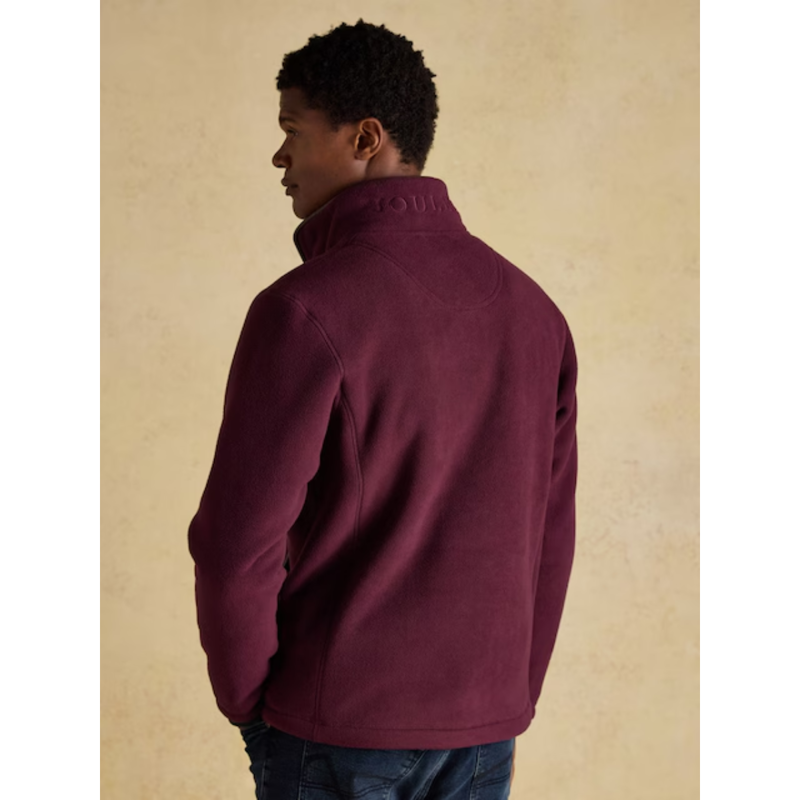 Joules Men's Heritage Quarter Zip Fleece - Burgundy-2