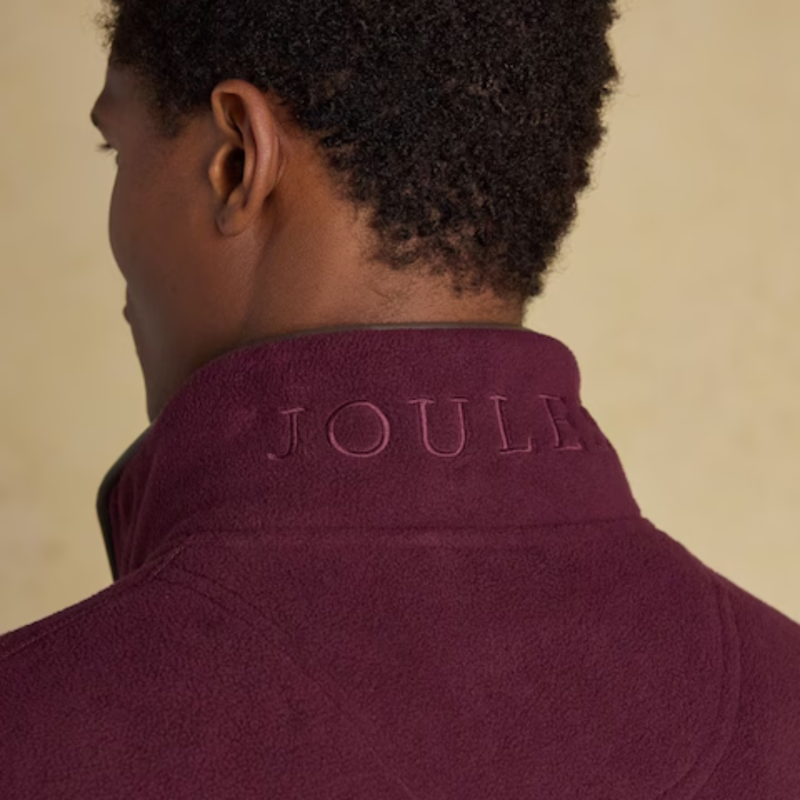 Joules Men's Heritage Quarter Zip Fleece - Burgundy-5