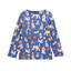 Joules Girls' Harbour Top - Navy Dogs