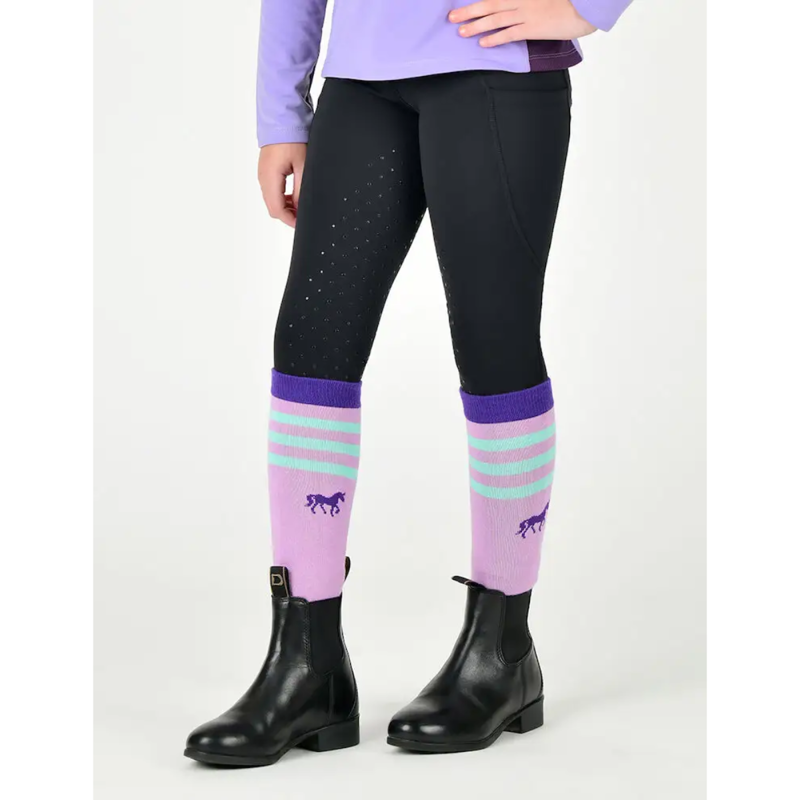 Dublin Childs Thermal Riding Tights - Black-2
