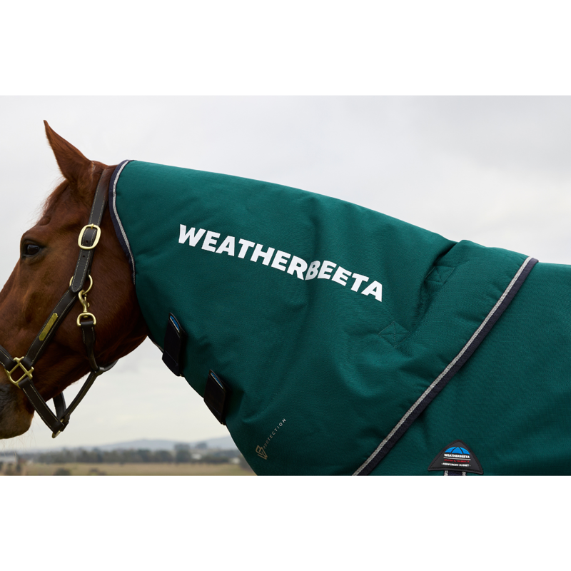 WeatherBeeta ComfiTec Plus Dynamic Turnout Detach-A-Neck 100g Rug - Forest Green/Navy-3