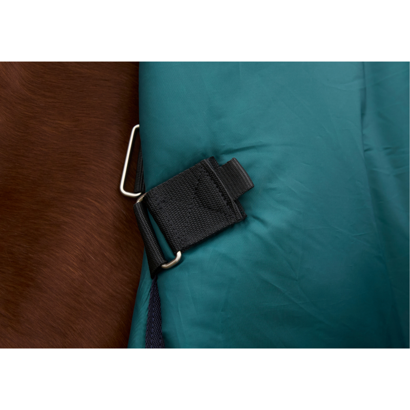 WeatherBeeta ComfiTec Plus Dynamic Turnout Detach-A-Neck 220g Rug - Forest Green/Navy-8