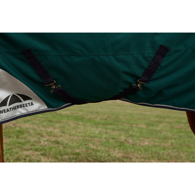 WeatherBeeta ComfiTec Plus Dynamic Turnout Detach-A-Neck 0g Rug - Forest Green/Navy-10
