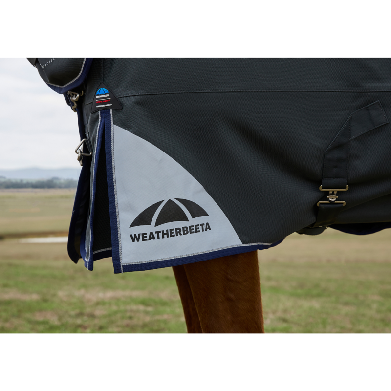 WeatherBeeta ComfiTec Ultra Turnout Detach-A-Neck 100g Rug  - Charcoal-8