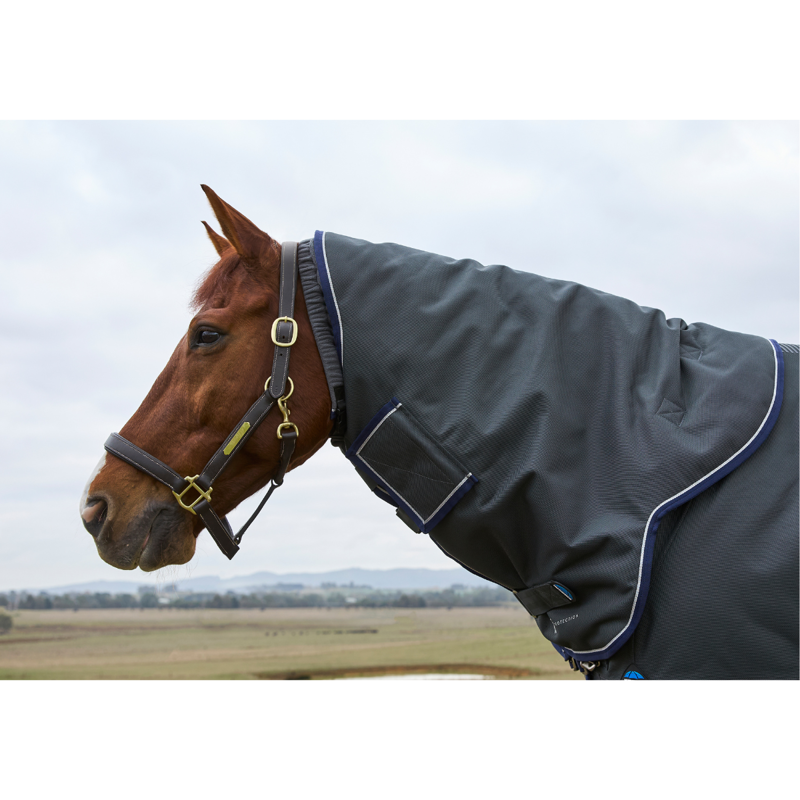 WeatherBeeta ComfiTec Ultra Turnout Detach-A-Neck 220g Rug - Charcoal-3