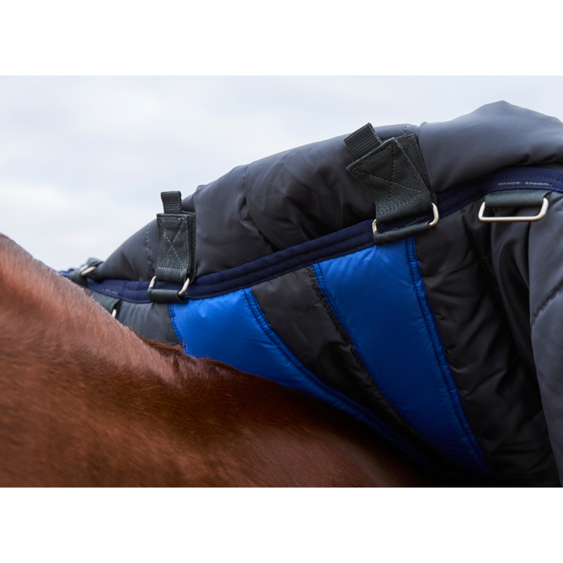 WeatherBeeta ComfiTec Ultra Turnout Detach-A-Neck 220g Rug - Charcoal-6