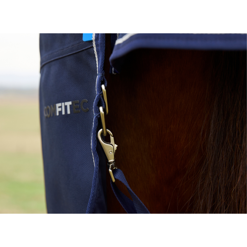 WeatherBeeta ComfiTec Ultra Turnout Detach-A-Neck 220g Rug - Navy-9