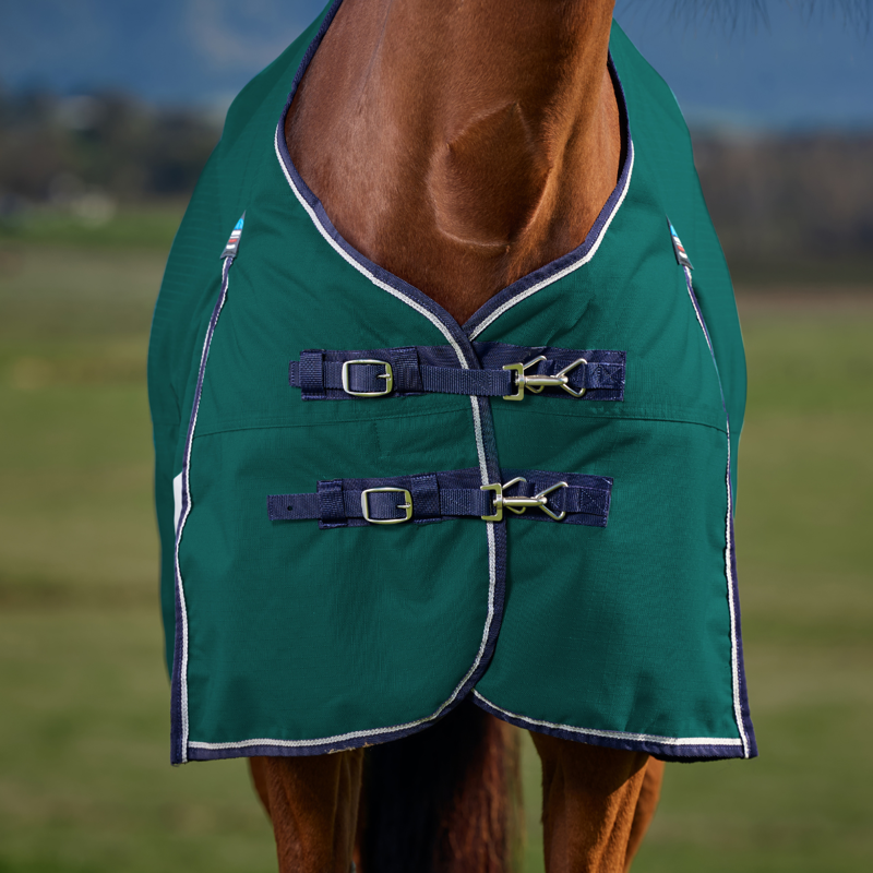 WeatherBeeta ComfiTec Plus Dynamic Turnout 100g Rug - Forest Green/Navy-2