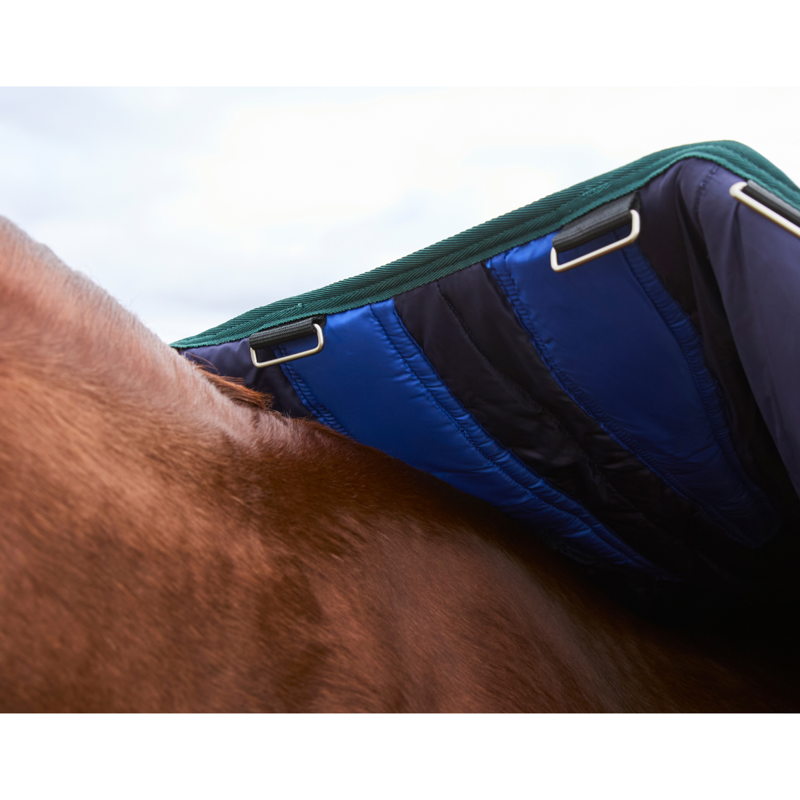 WeatherBeeta ComfiTec Plus Dynamic Turnout 0g Rug - Navy/Forest Green-4