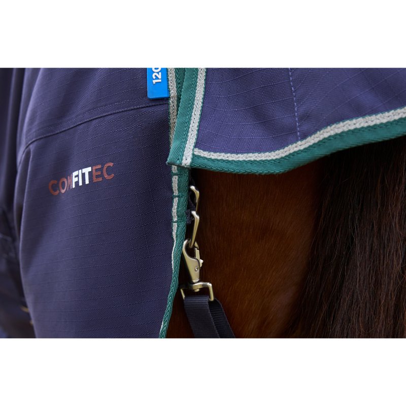 WeatherBeeta ComfiTec Plus Dynamic Turnout 0g Rug - Navy/Forest Green-6