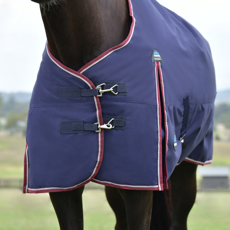 WeatherBeeta ComfiTec Essential Turnout 0g Rug - Navy/Burgundy-2