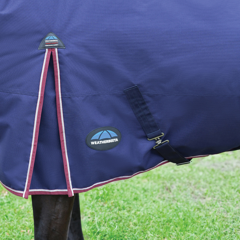 WeatherBeeta ComfiTec Essential Turnout 0g Rug - Navy/Burgundy-5