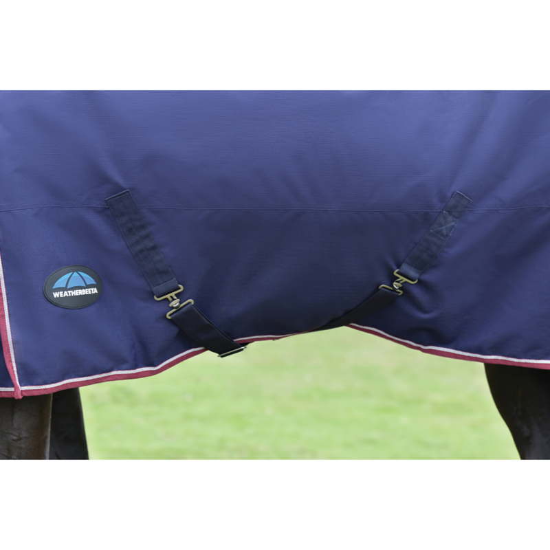 WeatherBeeta ComfiTec Essential Turnout 0g Rug - Navy/Burgundy-6
