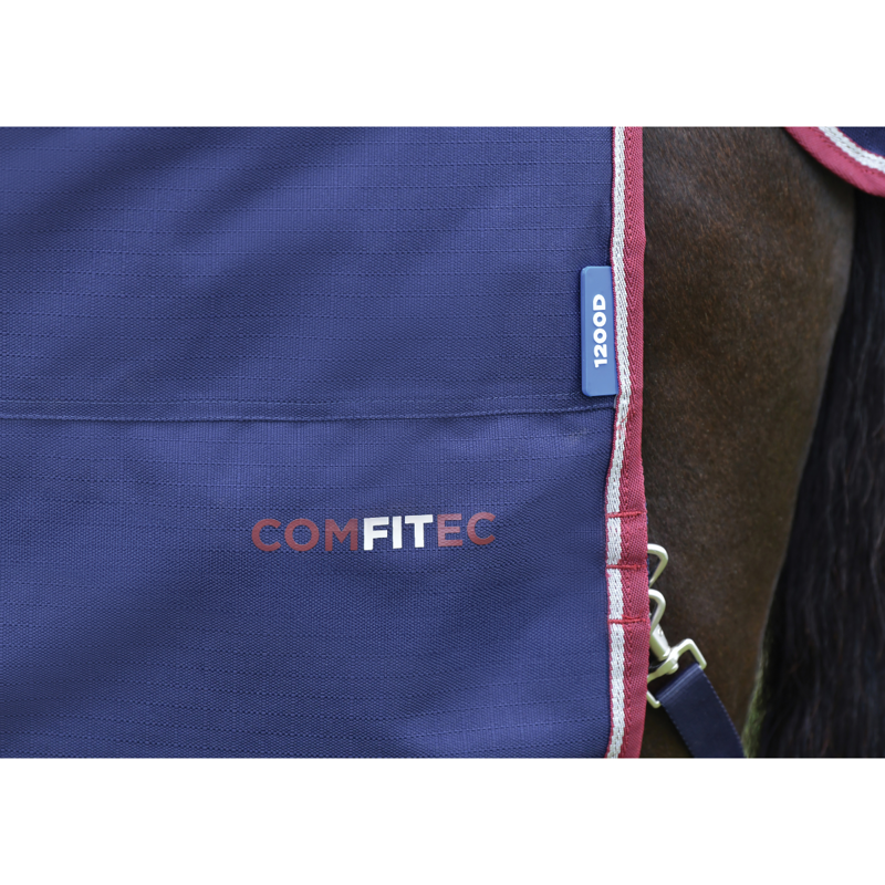 WeatherBeeta ComfiTec Essential Turnout 0g Rug - Navy/Burgundy-8