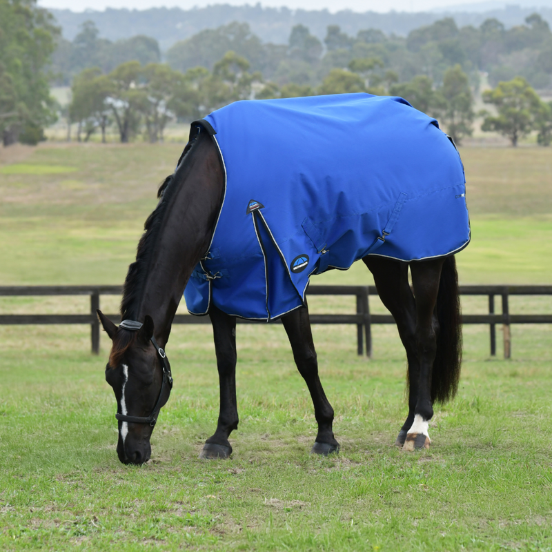 WeatherBeeta ComfiTec Essential Turnout 220g Rug - Cobalt/Black-1