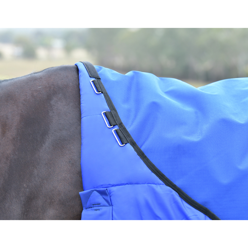 WeatherBeeta ComfiTec Essential Turnout 220g Rug - Cobalt/Black-4
