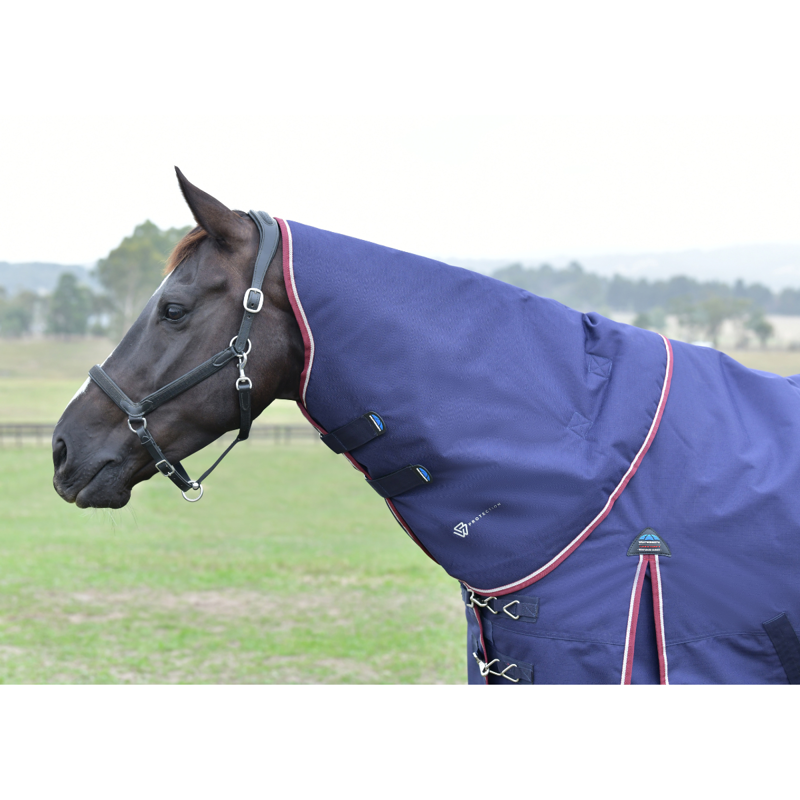 WeatherBeeta ComfiTec Essential Turnout 0g Neck Cover - Navy/Burgundy