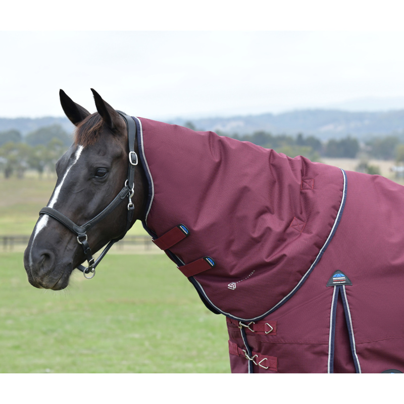 WeatherBeeta ComfiTec Essential Turnout 0g Neck Cover - Burgundy/Navy