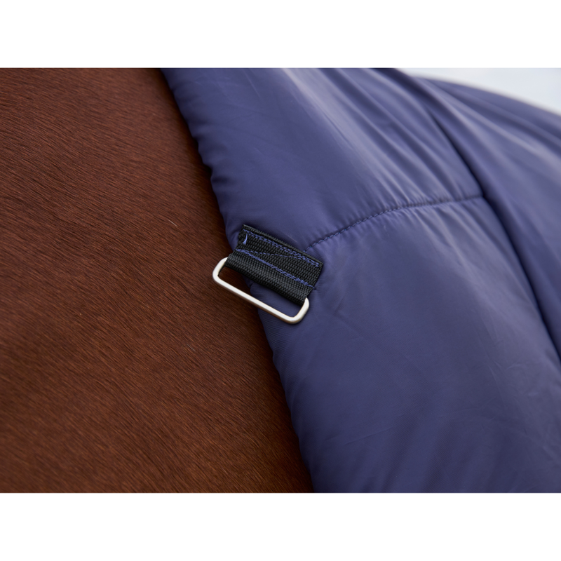WeatherBeeta ComfiTec Prelim Turnout Combo 220g Rug - Navy Embossed Plaid-6