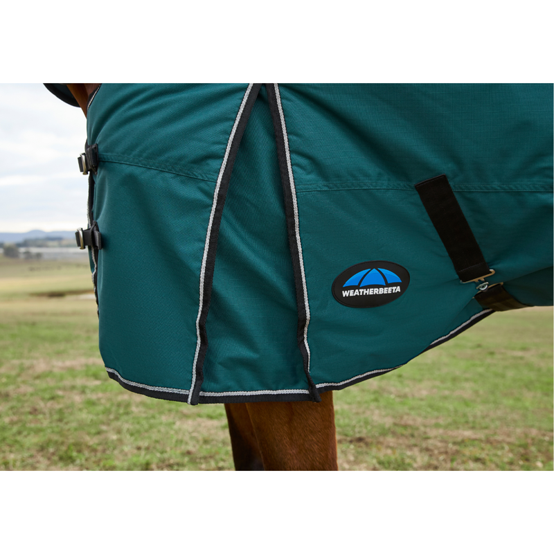 WeatherBeeta ComfiTec Classic Turnout Combo 360g Rug - Forest Green/Black-7