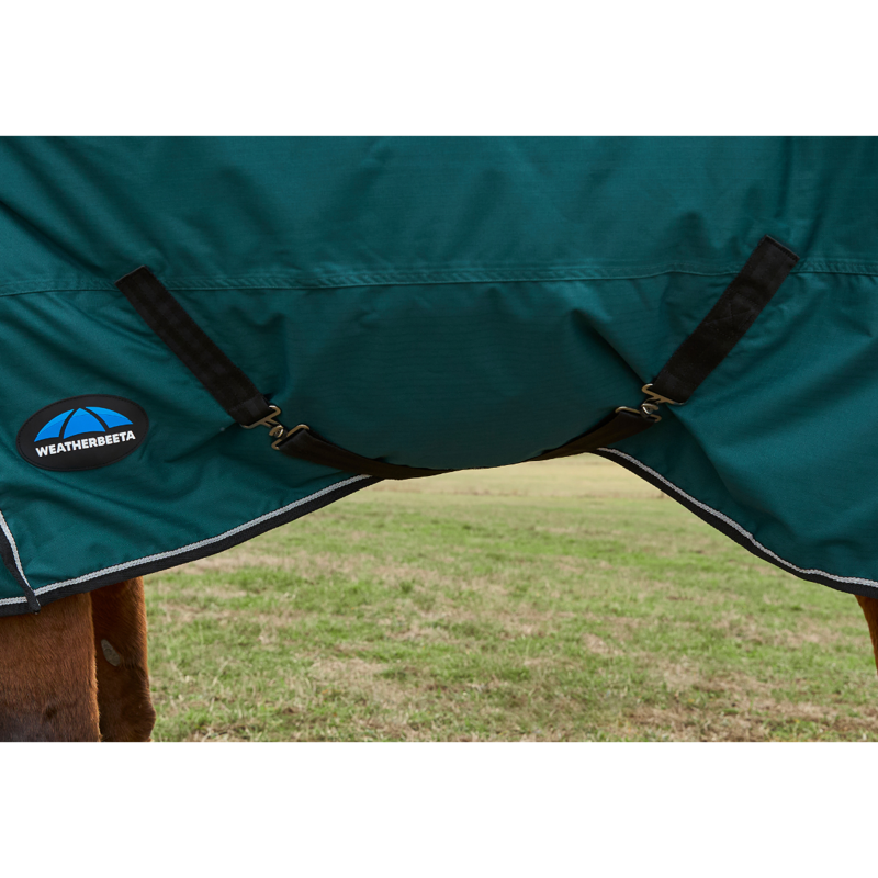 WeatherBeeta ComfiTec Classic Turnout Combo 360g Rug - Forest Green/Black-8