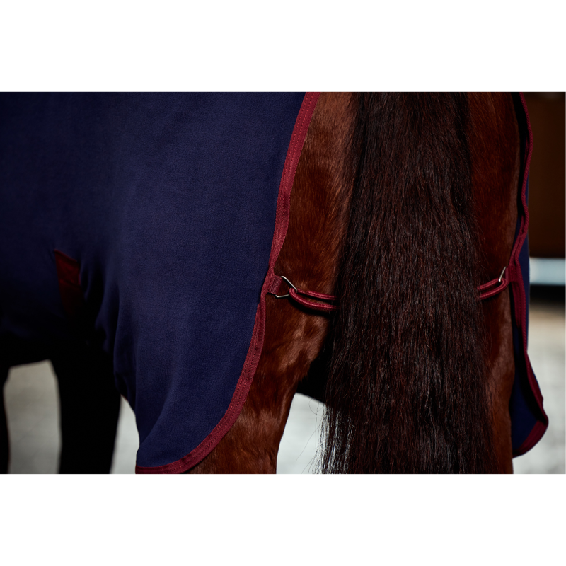 WeatherBeeta Anti-Static Fleece Cooler Combo Neck Rug - Navy/Burgundy-5