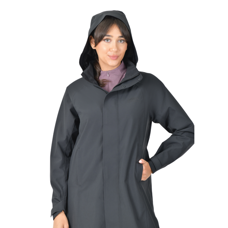 WeatherBeeta Windbreaker Longline Riding Jacket - Black-2