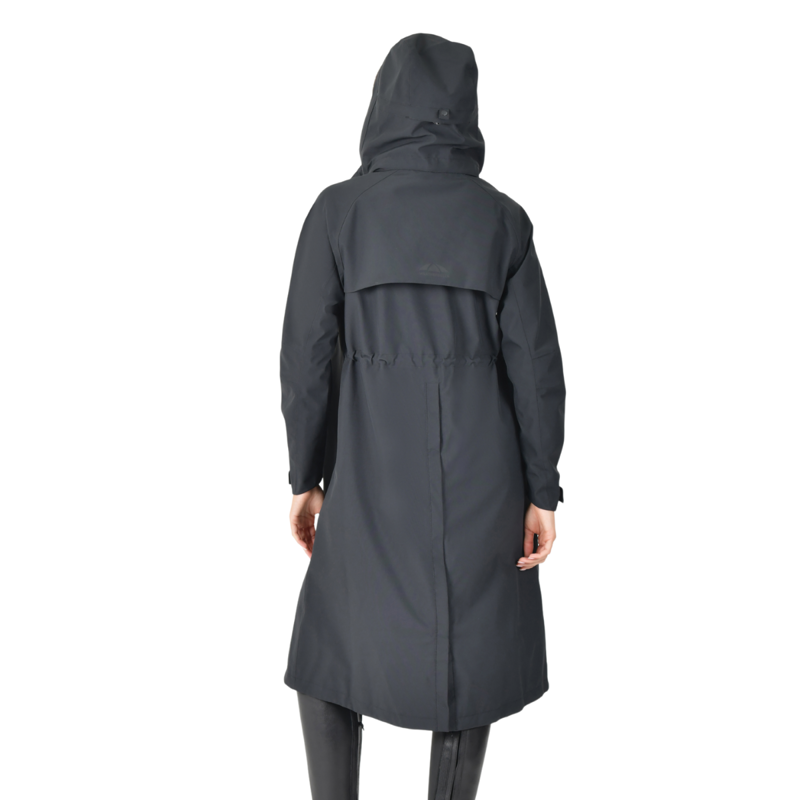 WeatherBeeta Windbreaker Longline Riding Jacket - Black-4