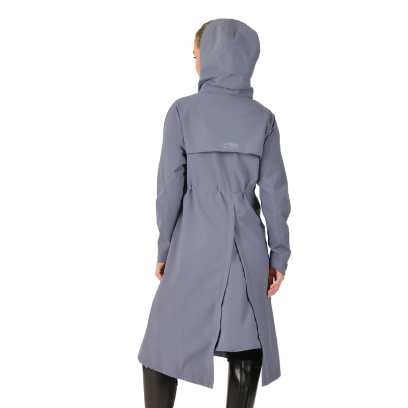 WeatherBeeta Windbreaker Longline Riding Jacket - Slate Blue-3