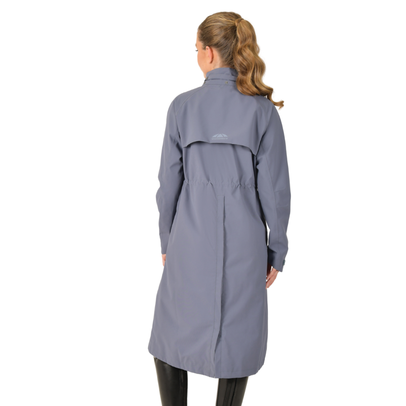 WeatherBeeta Windbreaker Longline Riding Jacket - Slate Blue-2