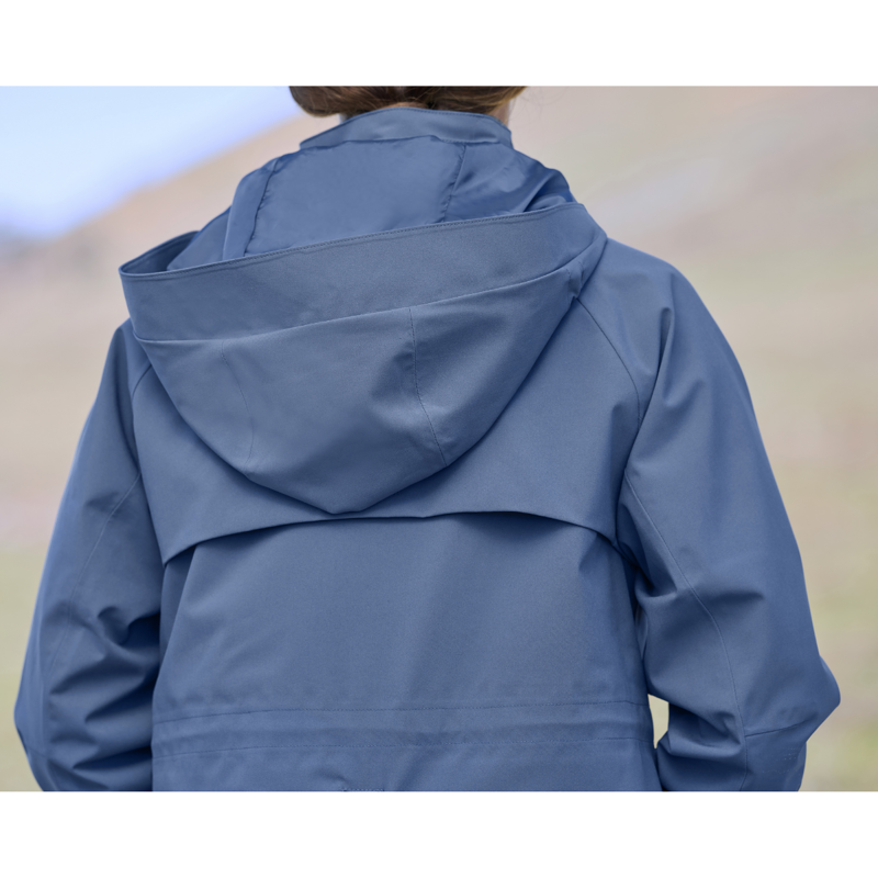 WeatherBeeta Windbreaker Longline Riding Jacket - Slate Blue-7