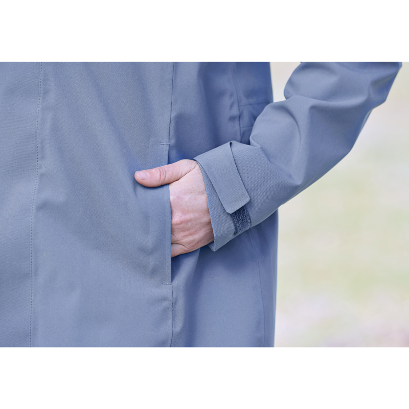 WeatherBeeta Windbreaker Longline Riding Jacket - Slate Blue-6