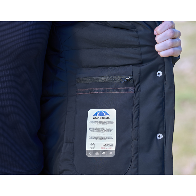 WeatherBeeta Protect Jacket With High Neck - Navy-5