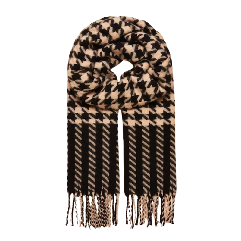 Joules Ladies Langtree Scarf - Black/Tan
