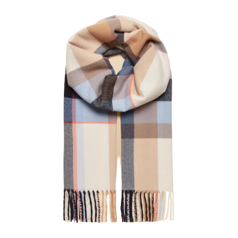 Joules Ladies Langtree Scarf - Cream/Blue