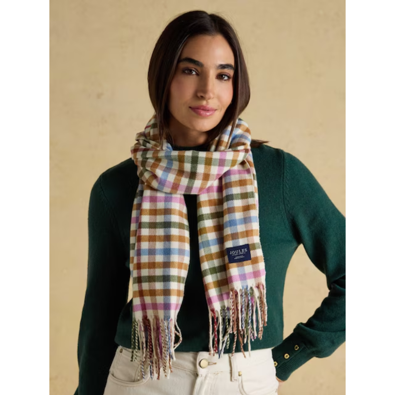 Joules Ladies Langtree Scarf - Multi Neutral-2