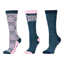 Dublin Kids 3 Pack Socks - Geo Floral