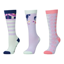Dublin Kids 3 Pack Socks - Pastel Rainbow