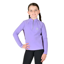 Dublin Kids Sadie Panel Detail Long Sleeve Riding Top - Paisley Purple/Imperial Purple