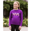 Dublin Kids Poppy Puff Sleeve Tee - Imperial Purple/Winged Ponies