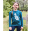 Dublin Kids Poppy Puff Sleeve Tee - Legion Blue/Pony Silhouette