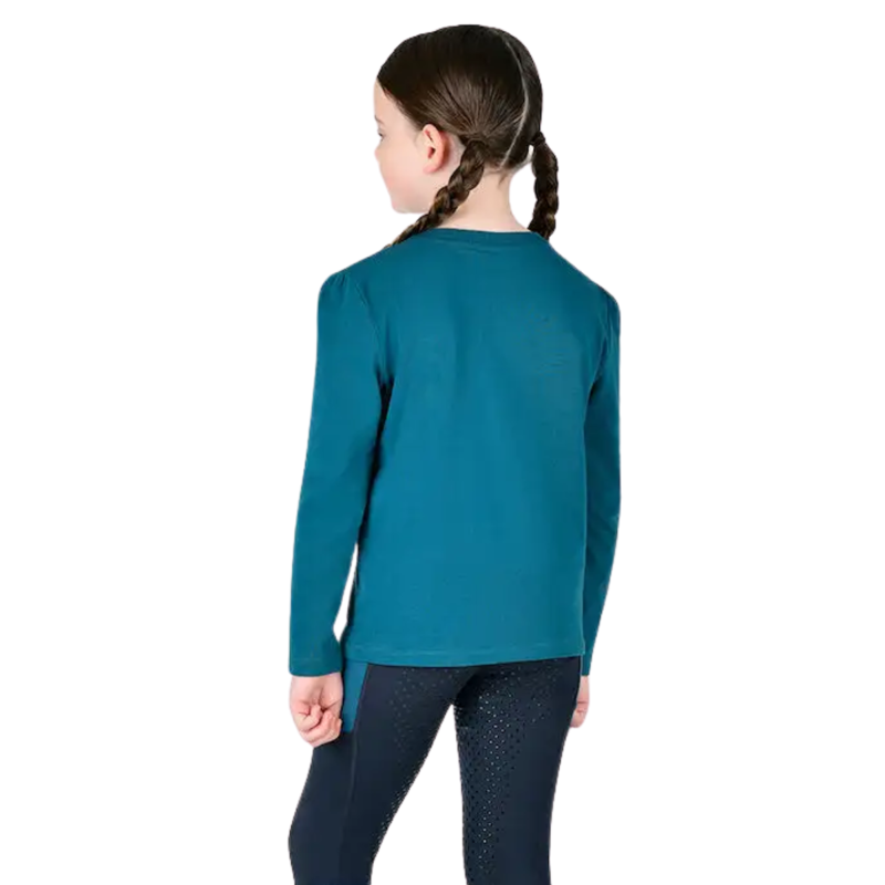 Dublin Kids Poppy Puff Sleeve Tee - Legion Blue/Pony Silhouette-2