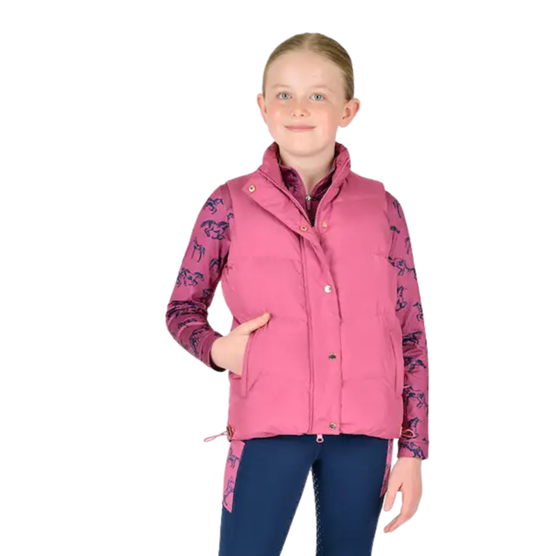Dublin Kids Patrice Everyday Puffer Vest - Red Violet-1