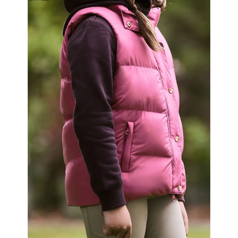 Dublin Kids Patrice Everyday Puffer Vest - Red Violet-3