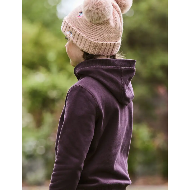 Dublin Kids Lilah Lurex Logo Hoodie - Plum Perfect/Rose Gold-3