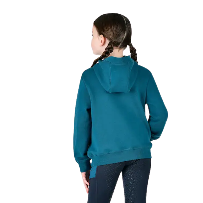 Dublin Kids Lilah Lurex Logo Hoodie - Blue/Silver-1