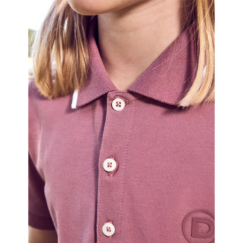 Dublin Kids Cotton Pique Polo - Dusty Rose-3