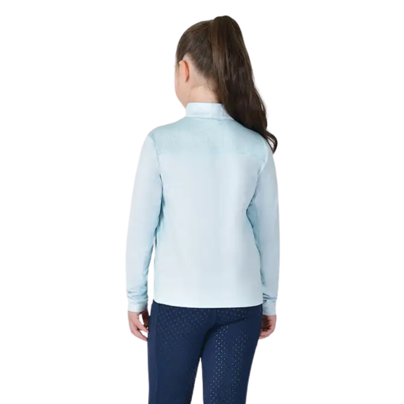 Dublin Kids Breathable Long Sleeve Riding Top - Sky Blue-1